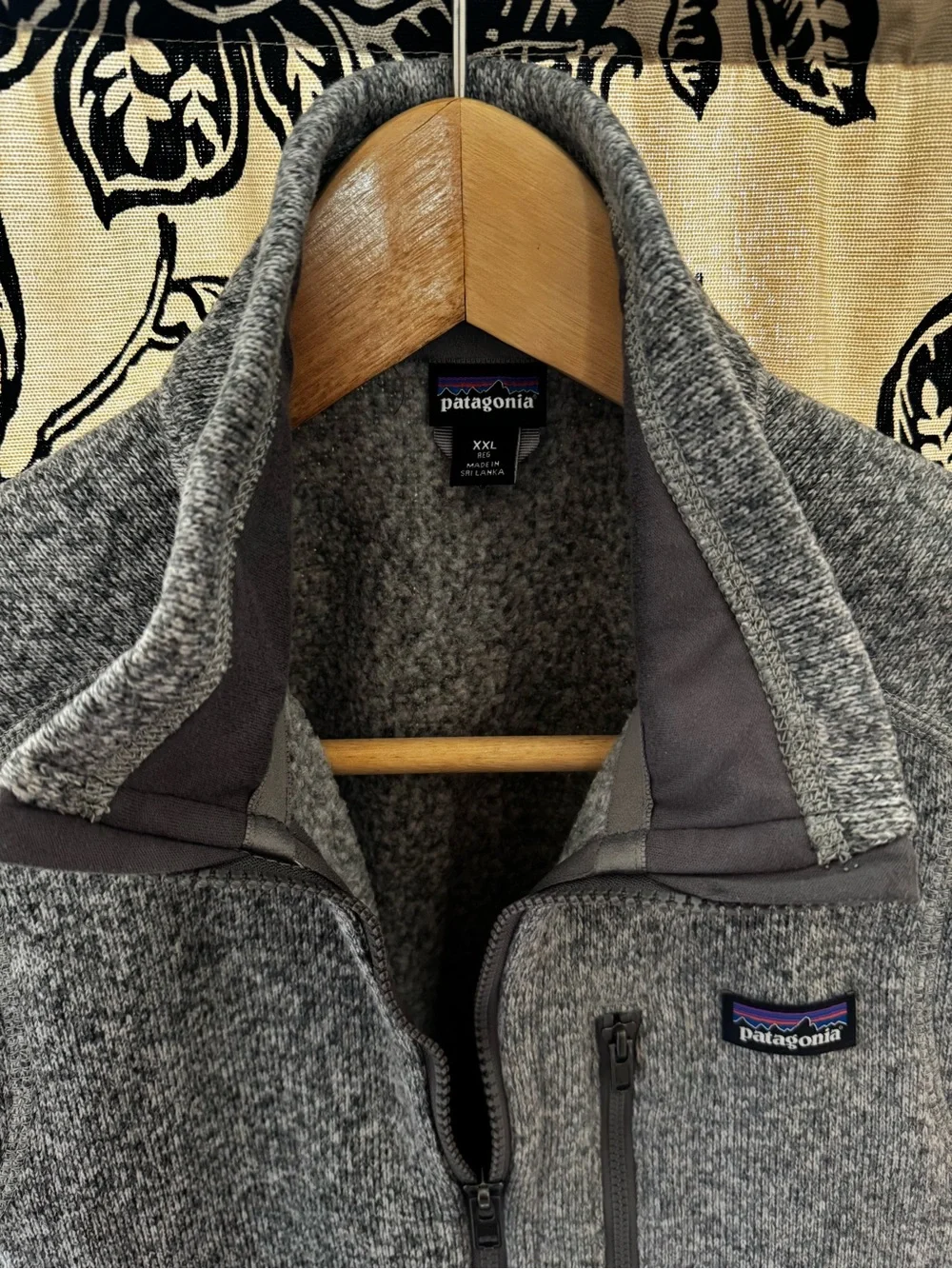 Patagonia Gray Wool-Blend Fleece Vest with Pockets